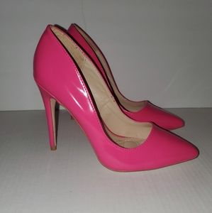 Fuchsia Patent Pumps Size 7.5